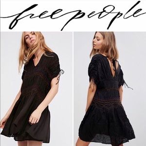 Free People Bohemian Black Summer Dress NWT
